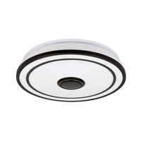Plafon LED Lampa Sufitowa Oprawa Ścienna 24W 1600lm 3000-6500K CCT RGB Pilot Timer Czarny Nowoczesny Nikolaus Rabalux
