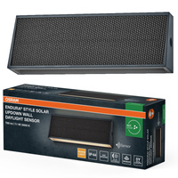 Kinkiet Ogrodowy Lampa Elewacyjna Zewnętrzna LED z Czujnikiem Zmierzchu 7.1W 410lm 3000K Ciepła Ściemnialna Szary IP44 Endura Osram