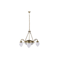 Lampa Sufitowa Wisząca Żyrandol 3x E27 Brązowy Klasyczny Annabella 8633 Rabalux