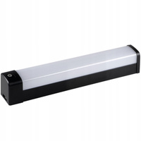 Lampa Ścienno Sufitowa LED Oprawa Łazienkowa z Włącznikiem 15W 4000K IP44 60cm Czarna KANLUX
