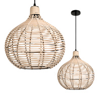 Lampa Wisząca Dekoracyjna Zwis Bambusowa E27 Boho Reddi Kobi