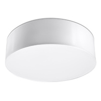 Lampa Sufitowa Plafon 2x E27 Okrągła Biała Minimalistyczna Arena Sollux