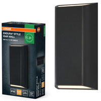 Kinkiet Ogrodowy Lampa Elewacyjna Zewnętrzna LED 7.5W 340lm 3000K Ciepła Szary IP65 Endura Osram