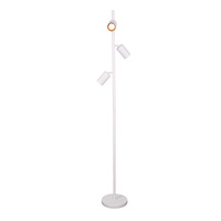 Lampa Podłogowa 3x GU10 Biała Złota MARIBEL Sanico Goldlux