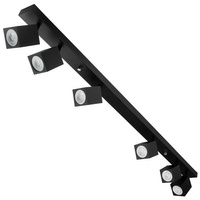 Lampa Sufitowa Reflektor 6xGU10 Listwa Belka QUANTUS Czarna