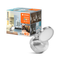 Kinkiet LED Lampa Sufitowa Ścienna Łazienkowa 7.5W 200lm CCT 11cm IP44 Ściemnialna Srebrny SMART+ WiFi Sun@Home Ledvance