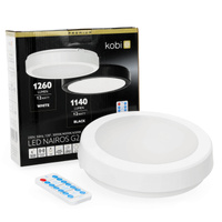 Plafon LED Łazienkowy Sufitowy Natynkowy 12W 1260lm 4000K 120° z Czujnikiem Ruchu i Zmierzchu Biały IP65 Nairos Kobi
