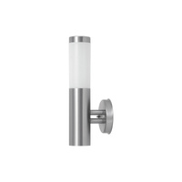 Lampa Ogrodowa Zewnętrzna Kinkiet Elewacyjny LED E27 IP44 Chrom Nowoczesny Inox torch Rabalux