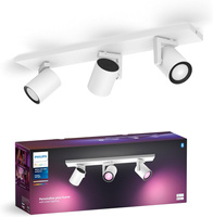 Lampa Sufitowa LED Reflektor 12.6W 1200lm IP20 White and Color Ambiance RGB + TW Biała Inteligentna SMART Zigbee Bluetooth Argenta Philips HUE