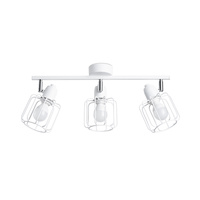 Lampa Sufitowa Wisząca 3x E14 Żyrandol Geometryczna Nieregularna Biała Nowoczesna Beluci Sollux