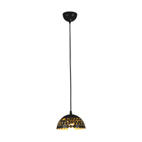 Lampa wisząca LISA 1xE27 18 cm Czarna Elegancka ML6135 Milagro Metal