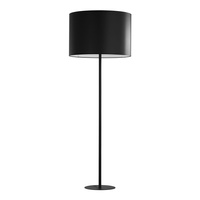 Lampa Podłogowa Stojąca WINSTON BLACK Abażur Czarna Minimalistyczna E27 5144 TK Lighting