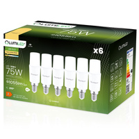 Zestaw 6x Żarówka LED E14 10W = 75W 1055lm 3000K Ciepła Stick LUMILED