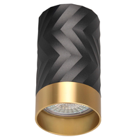 Oprawa Natynkowa Punktowa Spot GU10 Czarna Złota ARRAS Sanico Goldlux