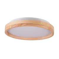 Plafon LED Oprawa Sufitowa 12W 1400lm 4000K Neutralna 120° Biała Brązowy IP44 Janusz Sanico Goldlux