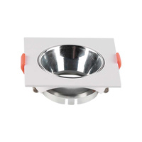 Oprawa Sufitowa Podtynkowa Oczko GU10 Kwadratowa Biała/Chrom VT-932 V-TAC