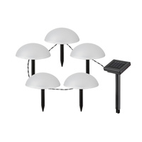 Lampa Ogrodowa Zewnętrzna Wbijana Solarna 1W 2lm 4000K IP44 z Czujnikiem Zmierzchu Czarny Nowoczesny Treppio Rabalux