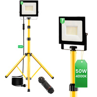 Naświetlacz LED ZUNA2 Halogen Lampa 50W 4000K na Statywie + Przewód + Złącze Hermetyczne LUMILED