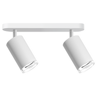 Oprawa Ścienno-Sufitowa Reflektor Punktowy 2x GU10 Biała IP44 TURYN Sanico Goldlux