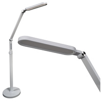 Lampa Podłogowa LED Biurkowa 13W 700lm CCT 120° Biała Ściemnialna Ferrara Sanico Goldlux