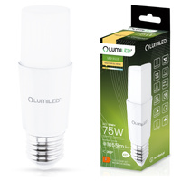 Żarówka LED E27 Tubularna T37 10W = 75W 1055lm 3000K Ciepła 200° LUMILED