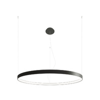 Lampa Sufitowa LED Wisząca RIO 70W 4000K Żyrandol Okrągła 110cm Czarna SOLLUX