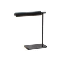 Lampa Stołowa Biurkowa Nocna 7W 530lm 3000-6500K CCT Ściemnialna Czarny Nowoczesny Horus 2934 Rabalux