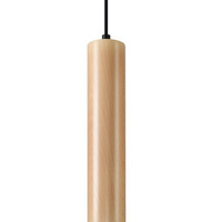Lampa Sufitowa Wisząca Zwis GU10 Tubularna Brązowa Skandynawska Lino Sollux