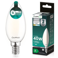 Żarówka LED E14 Świeczka B35 2,2W 470lm = 40W 4000K Neutralna 360° Filament KLASA A LUMILED