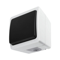 Łącznik Włącznik Hermetyczny Jednobiegunowy Natynkowy AQUATIC MINI IP54 ORNO Biało- Czarny