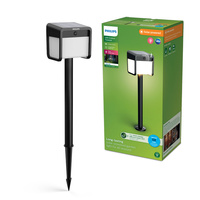 Lampa Ogrodowa Solarna Zewnętrzna SŁUPEK Wbijana 69cm LED 1.8W 250lm 3000K IP44 z Czujnikiem Ruchu i Zmierzchu Ezra Ultra Efficient Philips