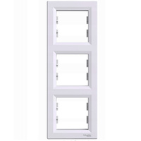 Ramka Potrójna do Włączników Światła Gniazdek Biała