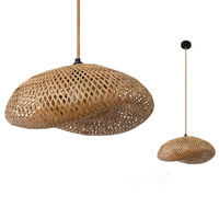 Lampa Wisząca Dekoracyjna Zwis Bambusowa E27 Brugia Kobi