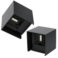 Kinkiet Ścienny Lampa LED 6W 420lm 3000K Neutralna 2x LED IP54 Czarna Querk Kobi