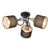 Lampa Sufitowa Żyrandol 2x E14 Brązowy Industrialny Miguel Rabalux