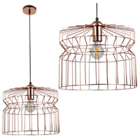 Lampa Sufitowa Wisząca Zwis Dekoracyjna E27 Złota Lagos Sanico Goldlux