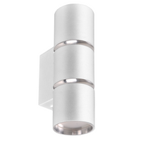 Kinkiet Ścienny Lampa Oprawa Natynkowa 2x GU10 Biały Srebrny BAMBOO Sanico Goldlux