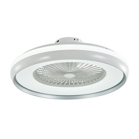 Wentylator sufitowy 45W Z wbudowanym światłem LED CCT i pilotem RF Szary ring VT-5022 V-TAC
