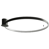 Lampa Sufitowa Natynkowa RIO LED 70W 3000K Plafon Okrągła 110cm Czarna SOLLUX