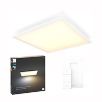 Panel LED Natynkowy Lampa Sufitowa Aurelle Biała 39W CCT 60cm PHILIPS HUE Bluetooth + Przełącznik Dimmer Switch
