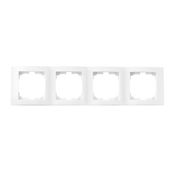 Ramka 4-krotna pionowa do Gniazda LOGI Biała KANLUX