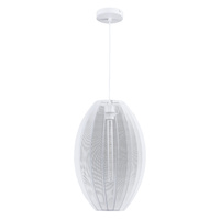 Lampa Sufitowa Wisząca Zwis E27 Biała JAPANDI Sanico Goldlux