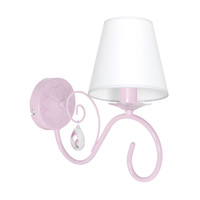 Lampa Ścienna Kinkiet SARA Różowa 1xE14 Milagro