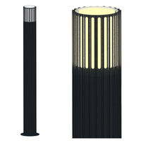 Lampa Ogrodowa Stojąca Słupek E27 Szara IP54 Kuusamo Sanico Goldlux