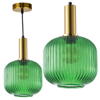 Lampa Wisząca Sufitowa CUMBRIA E27 Zwis Zielona GOLDLUX (Polux)