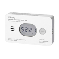 Czujnik Czadu Detektor Tlenku Węgla z Termometrem i Czujnikiem Wilgoci Bateryjny