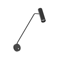 Lampa Ścienna EYE SUPER 6501 Nowodvorski Czarna GU10 Kinkiet Tuba Stal Nowoczesna