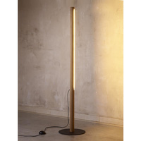 Lampa Podłogowa Stojąca ROLLO Czarna Drewniana Rustykalna LED 1409 TK Lighting