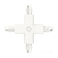 Łącznik do Szynoprzewodu 3-Obwodowy X Zewnętrzny Biały Kobi