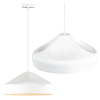 Lampa Sufitowa Wisząca Zwis E27 Biała Gavle Sanico Goldlux